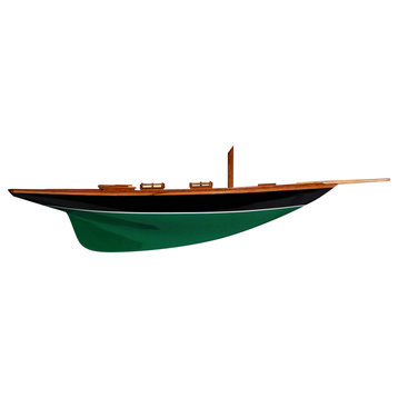 Pen Duick Half-Hull Scaled Model Boat Yacht Handmade