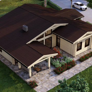 Glulam log cabins-Glulam log houses