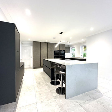 Urban Chic Stone and Concrete Breakfasting Kitchen and Utility
