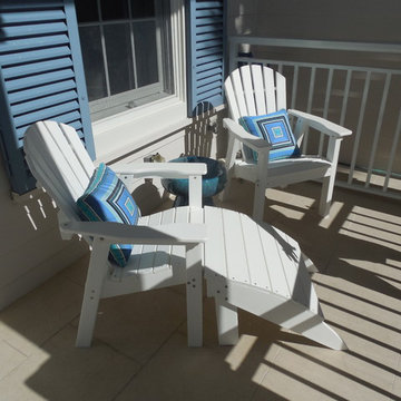 ADIRONDACK CHAIRS WITH FOOTSTOOL