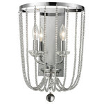 Z-Lite - Z-Lite 429-2W-CH Serenade - Two Light Wall Sconce - Oversized crystal balls and loops create a strikinSerenade Two Light W Chrome Clear Glass *UL Approved: YES Energy Star Qualified: n/a ADA Certified: n/a  *Number of Lights: Lamp: 2-*Wattage:60w Candelabra bulb(s) *Bulb Included:No *Bulb Type:Candelabra *Finish Type:Chrome