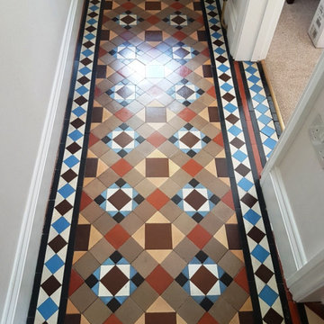 Restoration of a Carpet Covered Victorian Tiled Hallway in Masham