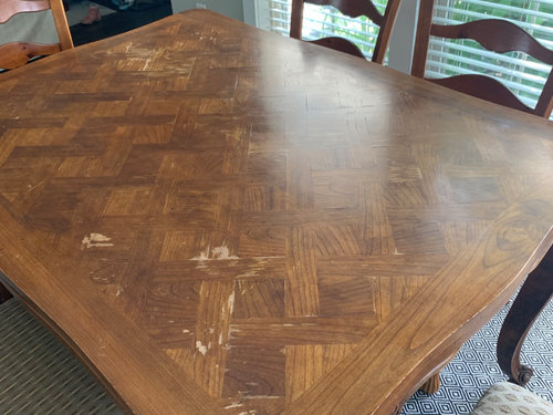 How To Re Refinish French Antique Parquet Table W Wax Finish - How To Refinish A Table Top How To Re Refinish French Antique Parquet Table W Wax Finish - How To Refinish A Table Top