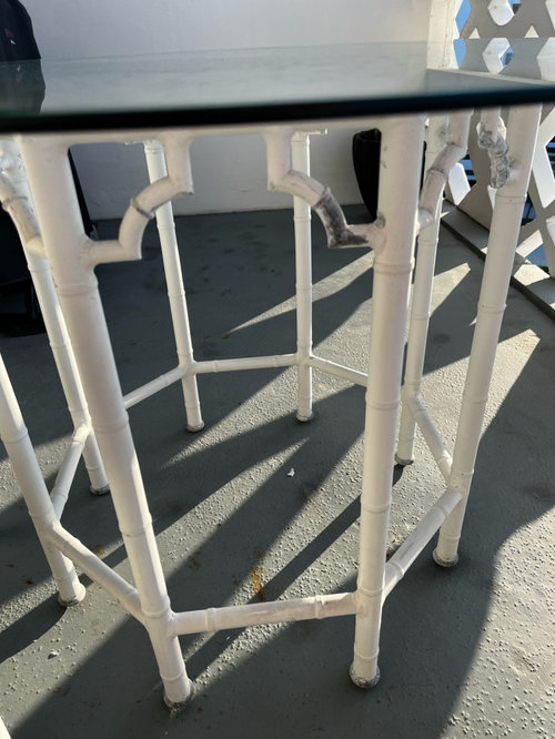 how to paint metal patio set?