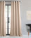 Antique Beige Grommet Blackout FauxSilk Taffeta Curtain Single Panel, 50"x108"