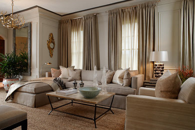 Living room - traditional living room idea in New York
