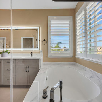 Luxury Hotel–Style Full Bathroom Remodel - OT Bay Builders San Jose