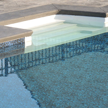 8" pool step w/Cantilever coping