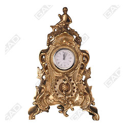 ROYAL TABLE CLOCK GOLD POLISHED - Home Accessories & Decor