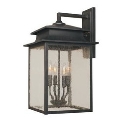 World Imports Sutton Collection 4-Light Wall Sconce, Rust - Outdoor Wall Lights And Sconces