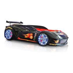 Lamborghini Race Car Bed Black - Kids Beds