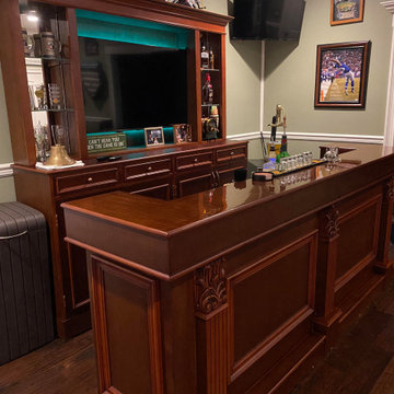 Speakeasy-inspired Custom Home Bar