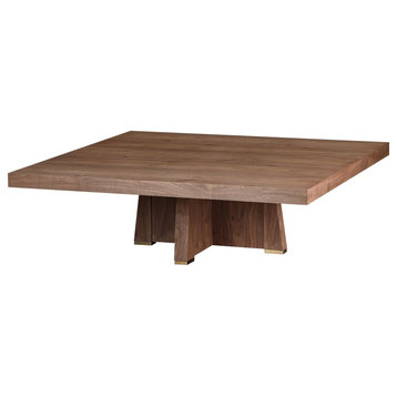 Perry SQ Cocktail Table, Light Walnut
