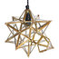Glass Christmas Star Pendant Light, Small