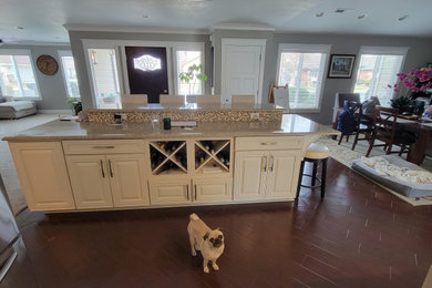 Kitchen with the Pugs