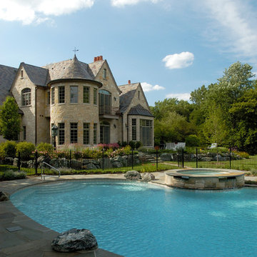 Glenview Freeform Inground Swimming Pool and Spa