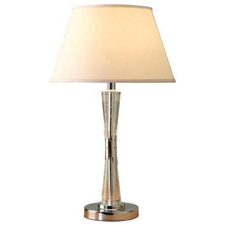 Lexicon Transect Contemporary Metal Base Table Lamp in Chrome