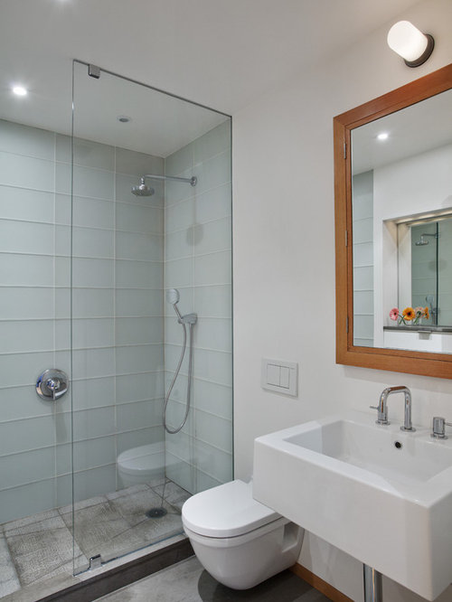 Badezimmer mit Glasfliesen Ideen, Design & Bilder | Houzz
