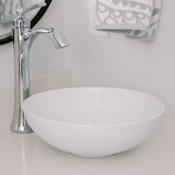 Maximizing space in a small bath for two teenage girls