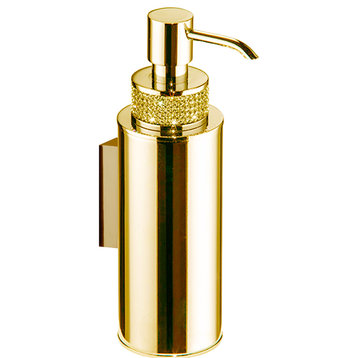 Cecilia Luxury Gold Swarovski Crystals Wall Soap Dispenser., Limited Edition