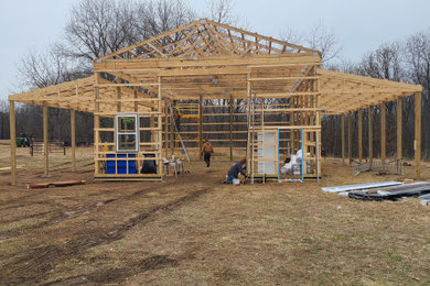 Inspiration for a rustic home design remodel in Other