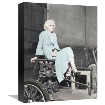 "Jean Harlow - The Beast of the City" Canvas Giclee, 12"x16"