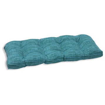 Remi Lagoon Wicker Loveseat Cushion, Blue