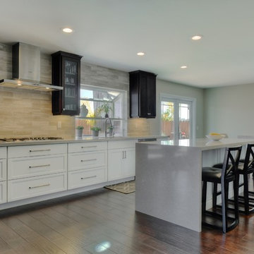 Sleek White Kitchen
