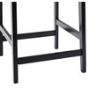 Walker Edison Modern Solid Wood Ladder-Back Counter Stool - Set of 2 - Black