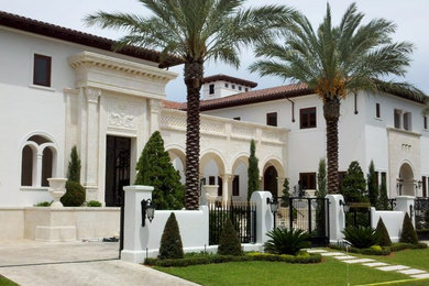 Tuscan exterior home photo in Miami