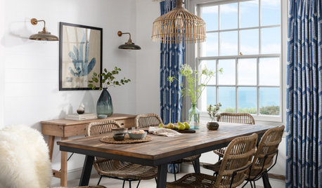 Houzz Tour: Cool Blues and Natural Surfaces in a Beautiful Coastal Home