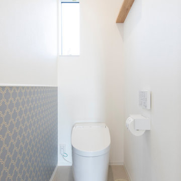 香川県に建つ、「のどやかに包む家」のトイレ