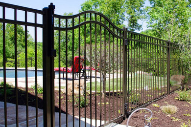 Photo of a metal fence landscaping in Boise.