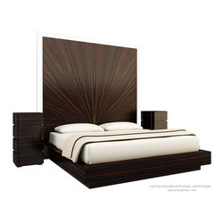 NASH TALL BED WITH DRAWERS / MOREL NIGHTSTANDS - Beds