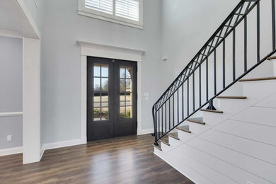 Example of a trendy staircase design in Other