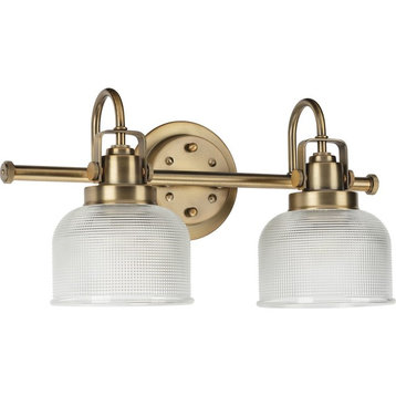 Archie Collection 2-Light Bath and Vanity, Vintage Brass