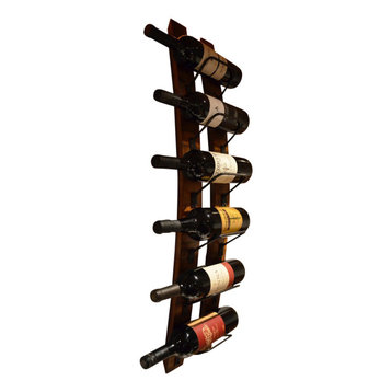 Accent Plus Wall Mount Wine Rack Modern Wooden Vintage Mountable Decorative Wall Wine Rack 