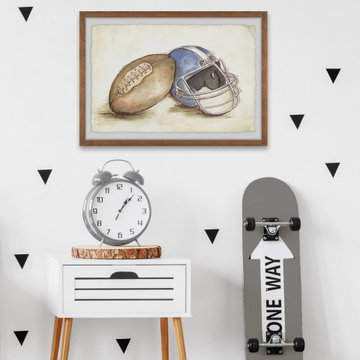 "Football Gear" Framed Painting Print