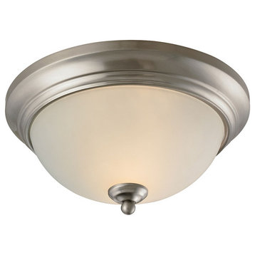 Thomas Lighting Huntington 2-Light Ceiling Lamp 7002FM/20, Brushed Nickel