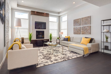 Inspiration for a living room remodel in Calgary