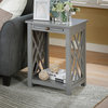 Coventry 36" Coffee Table and End Table, Tray, Set of 2, Gray