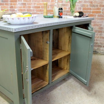 Zinc Kitchen Island