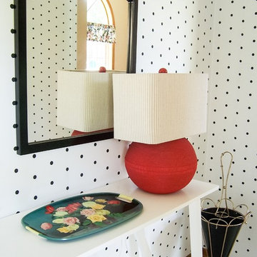 Colorful, mid century inspired home