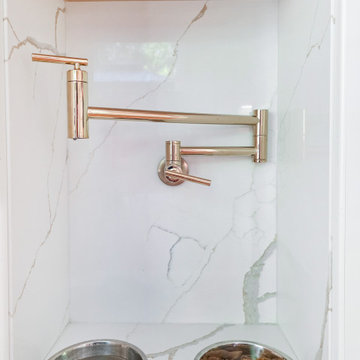 Built-In Dog Feeding Station with Pot Filler