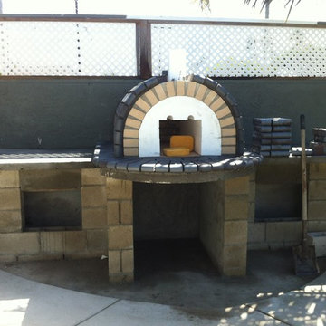 The Keyes Family Wood Fired Brick Pizza Oven in California