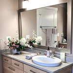 Frame My Mirror - Pendleton Framed Wall Mirror, Nickel, 28" X 24" - The wide, smooth surface of the Pendleton framed mirror is a great finishing touch for your space. With its contemporary style, the Pendleton is always a good choice.