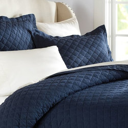BELGIAN FLAX LINEN DIAMOND QUILT & SHAM - Products