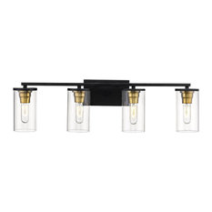 Millennium Lighting 3494 Pasadena 4 Light 32"W Bathroom Vanity - Matte Black /