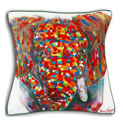 Red Elephant Indoor/Outdoor Cushion Covers - Outdoor Cushions And Pillows