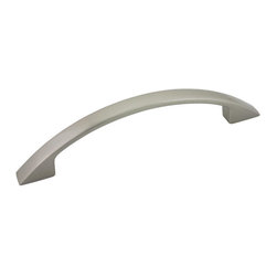 Door Corner - Contemporary Satin Nickel 3-3/4&rdquo; CTC (96mm) Drawer Pull - Cabinet And Drawer Handle Pulls